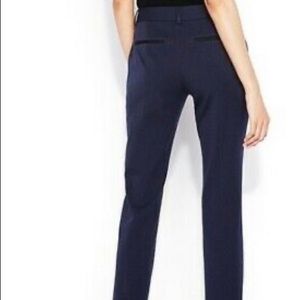 Express Columnist Mid-Rise Ankle Pant, Navy. 6R